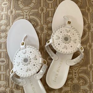 Jack Roger white Georgica Jelly sandals NWOT Sz. 8